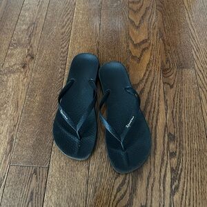 Black Flip Flops